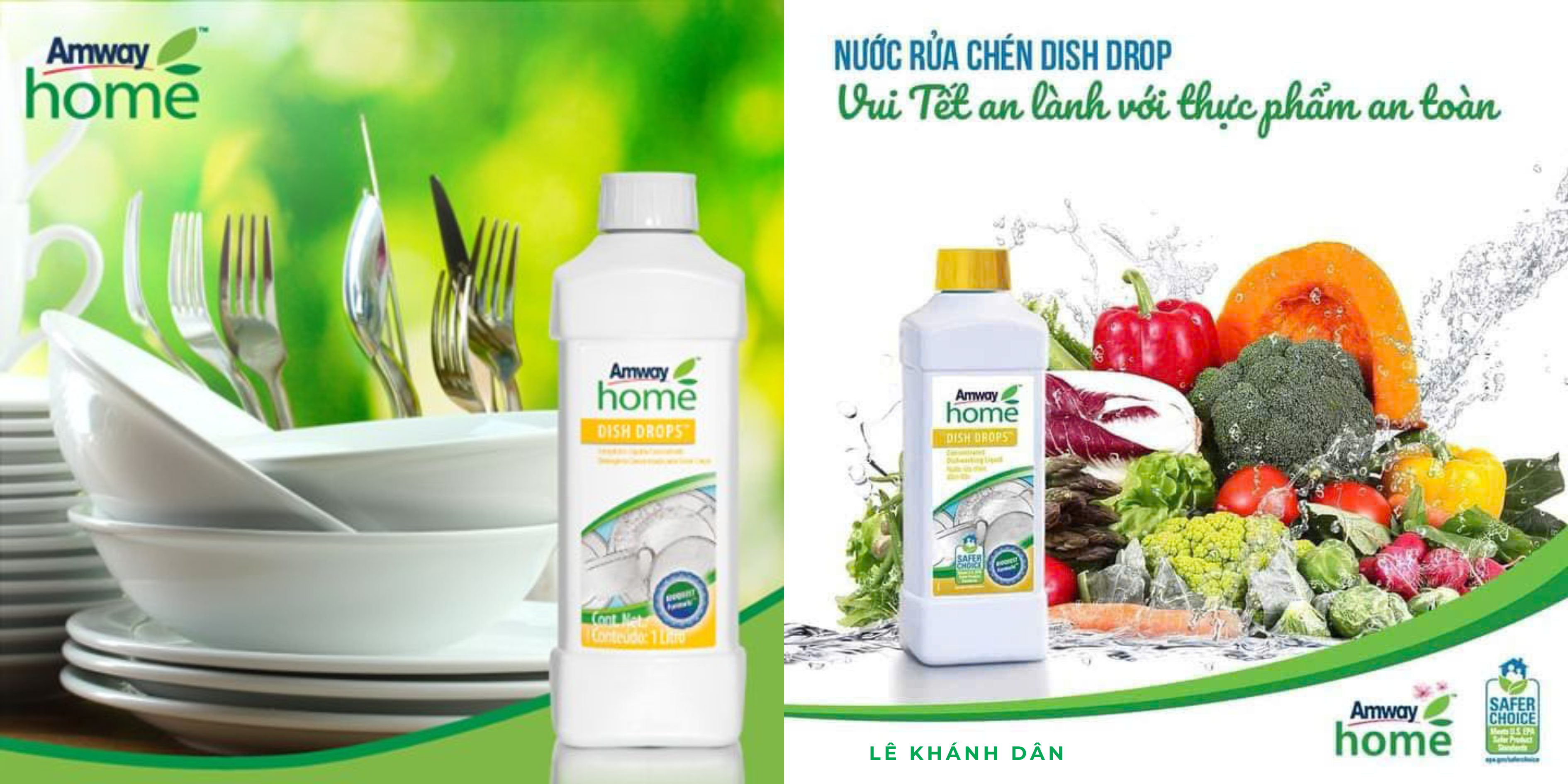 Nước Rửa Chén Sinh Học Amway Home Dish Drops: Giải Pháp “Đa Zi Năng” Cho Bếp Sạch, An Toàn Tuyệt Đối
